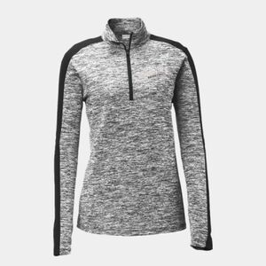 Ladies PosiCharge ® Electric Heather Colorblock 1/4 Zip Pullover Thumbnail