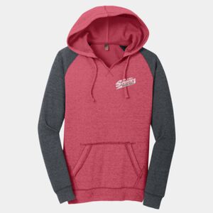 Women's Lightweight Fleece Raglan Hoodie Thumbnail